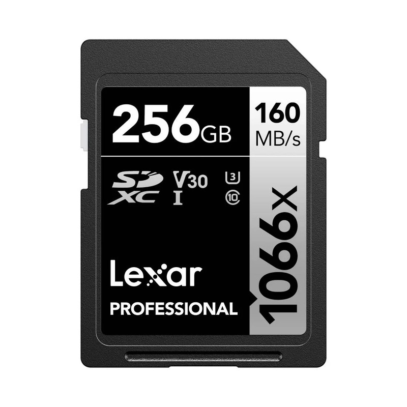 Lexar Professional 1066x UHS-I U3 256GB V30 SDXC Silver Series Memory Card - بطاقة تخزين